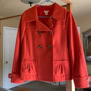 Perfect for Fall!! Sundance Orange Peacoat
